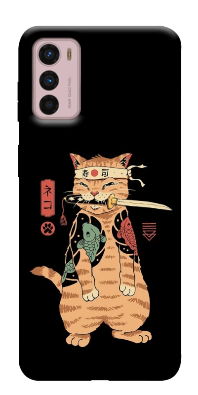 Чохол на Motorola Moto G42 Кіт-самурай фото 1 з 1