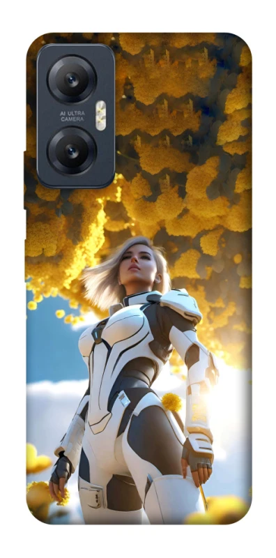 Чехол на Infinix Hot 20 5G Cyber space girl ver.3 фото 1 из 1