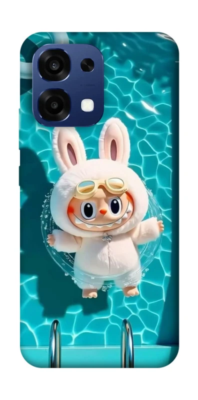 Чехол на Oppo A6 Pro 4G/5G Labubu in the pool ver.2 фото 1 из 2