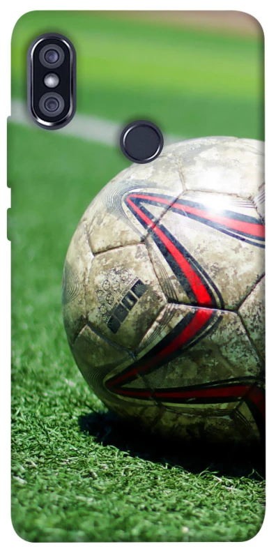 Чехол на Xiaomi Redmi Note 5 Pro / Note 5 (AI Dual Camera) Мяч на газоне фото 1 из 1