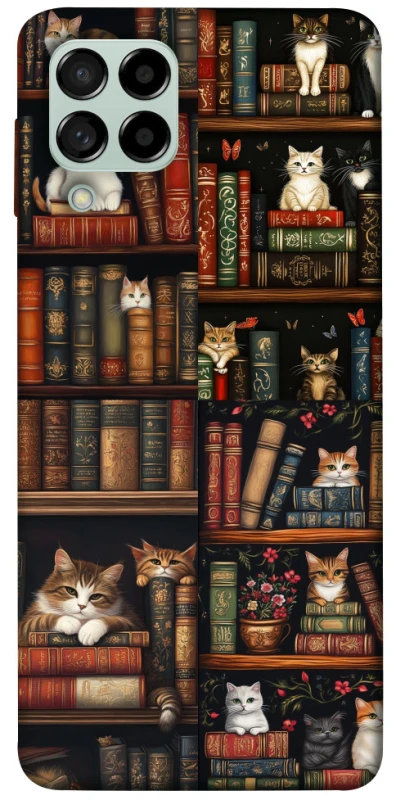 Чохол на Samsung Galaxy M53 5G Cats & Books фото 1 з 1