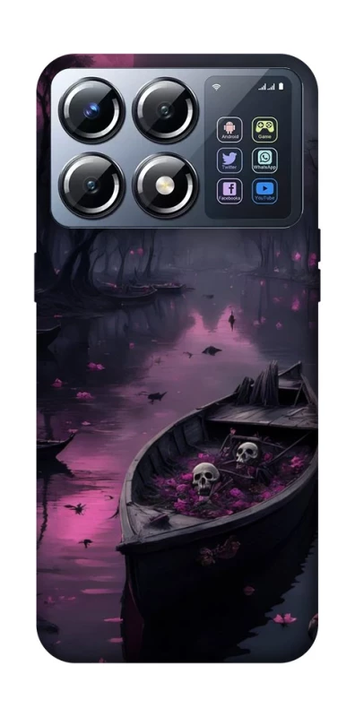 Чехол на Xiaomi POCO X8 Pro Boat and flamingo фото 1 из 1