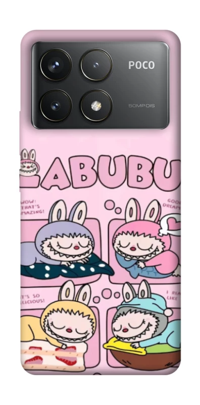 Чохол на Xiaomi Poco F6 Pro Labubu Dreams Collage фото 1 з 1