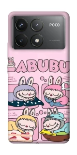 Чохол на Xiaomi Poco F6 Pro Labubu Dreams Collage фото 1 з 1
