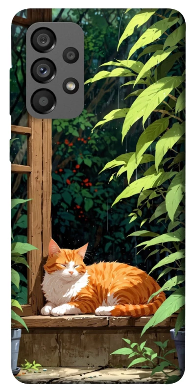 Чохол на Samsung Galaxy A73 5G red cat фото 1 з 1