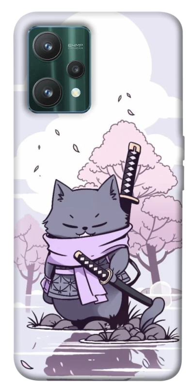 Чехол на Realme 9 Pro Samurai cat фото 1 из 1