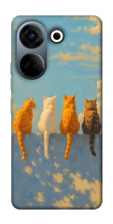 Чехол на TECNO Camon 20 Pro (CK7n) cats on wall фото 1 Чехол на TECNO Camon 20 Pro (CK7n) cats on wall фото 1 из 1