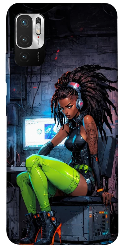 Чехол на Xiaomi Redmi Note 10 5G Cyber girl фото 1 из 1
