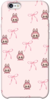 Чехол на Apple iPhone 6/6s plus (5.5") Pink bows and Labubus фото 1 из 1
