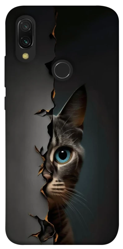 Чехол на Xiaomi Redmi 7 Кот-подглядыватель v2 фото 1 из 1