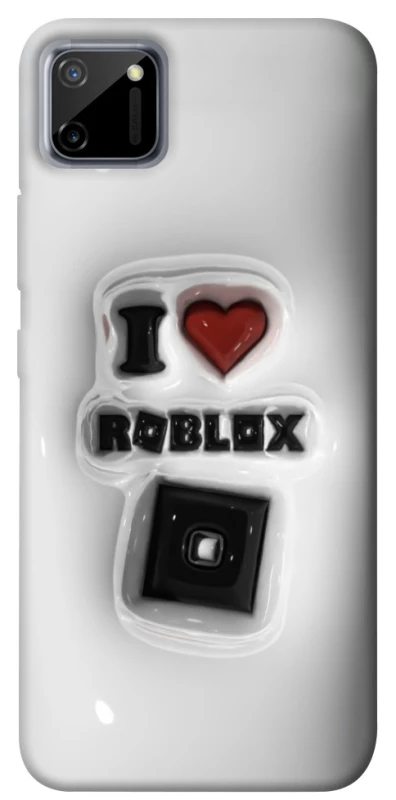 Чохол на Realme C11 I love Roblox фото 1 з 1