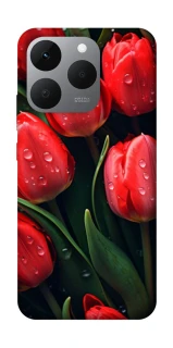 Чехол на Realme 15T Красные тюльпаны фото 1 из 1