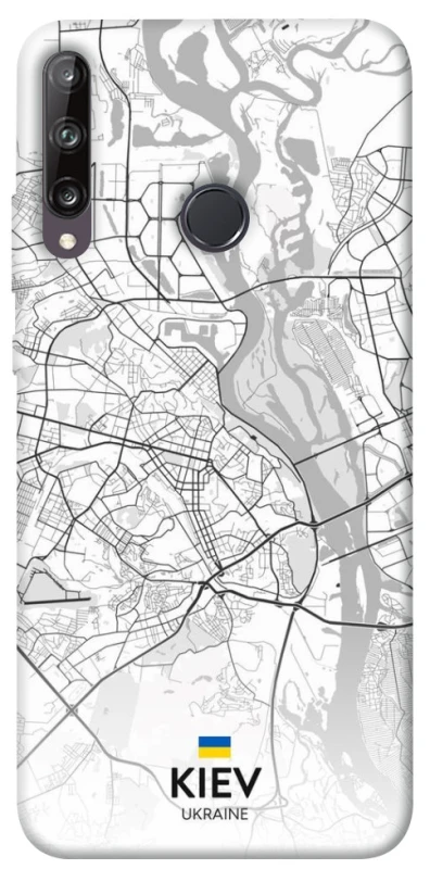 Чехол на Huawei P40 Lite E Kiev white map фото 1 из 1