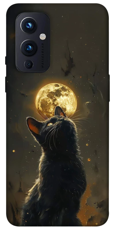 Чехол на OnePlus 9 Кот под луной v2 фото 1 из 1