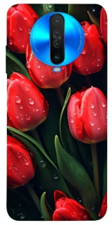 Чохол на Xiaomi Poco X2 Червоні тюльпани фото 1 з 1