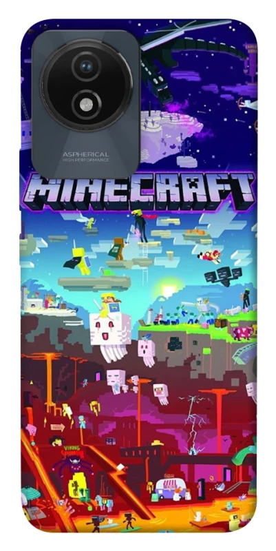 Чохол на Vivo Y02 Minecraft world фото 1 з 1