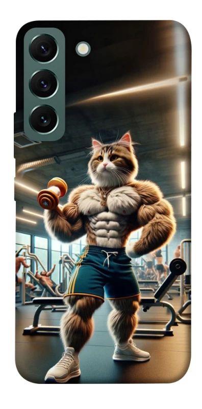Чехол на Samsung Galaxy S22 Качок кот фото 1 из 1
