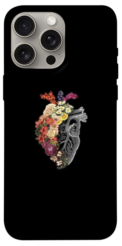 Чохол на Apple iPhone 15 Pro Max (6.7") Heart with flowers фото 1 з 1