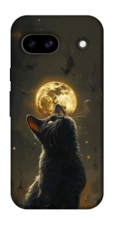 Чехол на Google Pixel 8a Кот под луной v2 фото 1 из 1