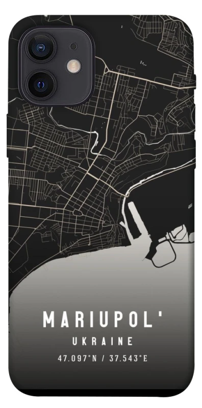 Чехол на Apple iPhone 12 (6.1") Mariupol map фото 1 из 1