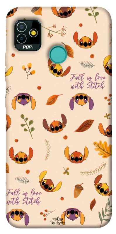 Чехол на TECNO POP 5 Fall in love with Stitch фото 1 из 1