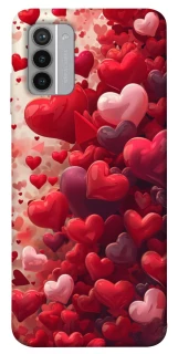 Чохол на Nokia G42 Many hearts фото 1 з 1