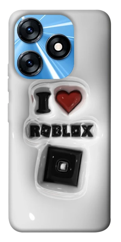 Чохол на TECNO Spark 10 I love Roblox фото 1 з 1