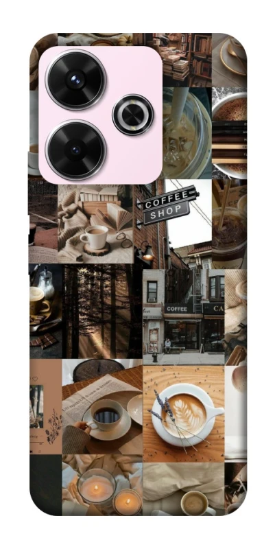 Чохол на Xiaomi Poco M6 4G Coffee collage ver.3 фото 1 з 1