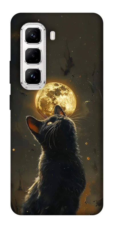 Чехол на Infinix Hot 50 Pro Кот под луной v2 фото 1 из 1