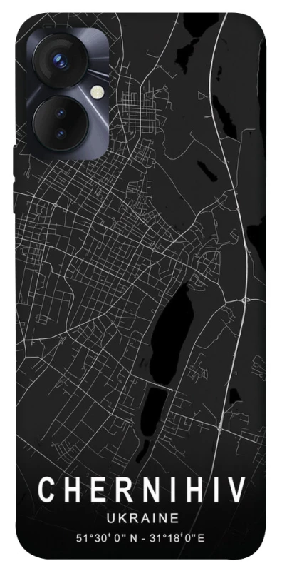 Чехол на TECNO Spark 9 Pro (KH7n) Chernihiv map фото 1 из 1