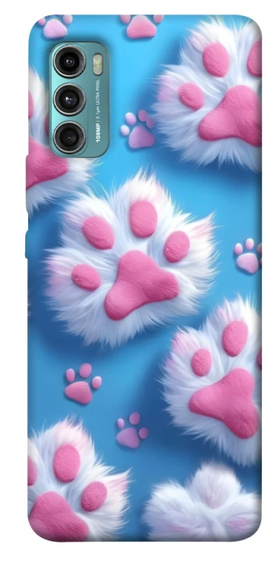 Чохол на Motorola Moto G60 Cat paw фото 1 з 1