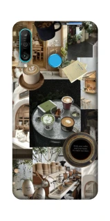 Чехол на Huawei P30 lite Coffee collage ver.4 фото 1 из 1