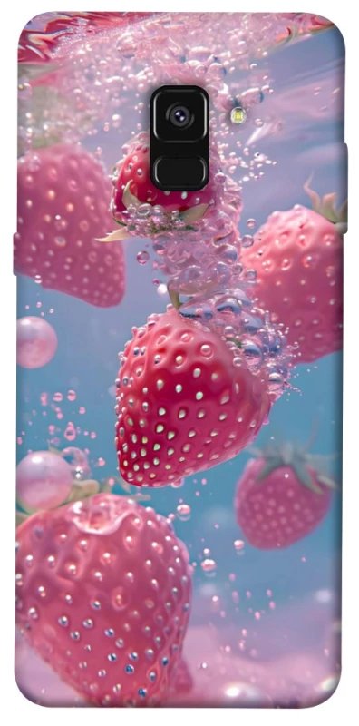 Чохол на Samsung A530 Galaxy A8 (2018) Полуниця в воді фото 1 з 1