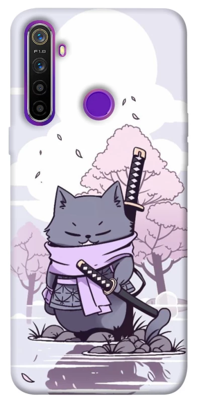 Чохол на Realme 5 Samurai cat фото 1 з 1