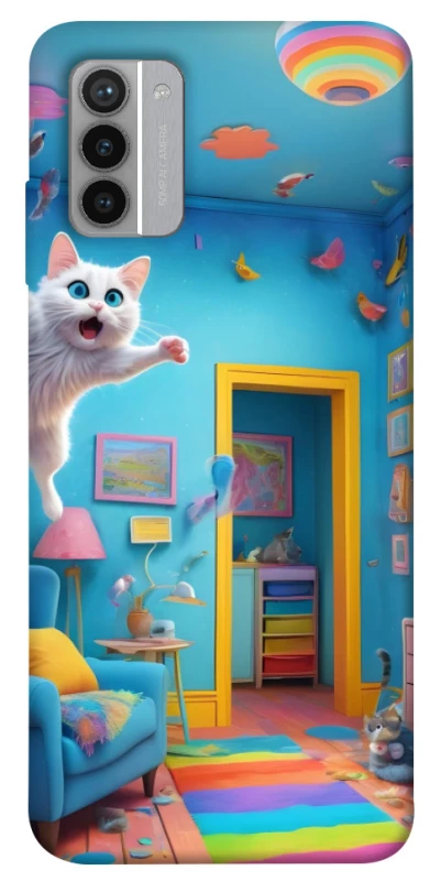 Чохол на Nokia G42 crazy cat фото 1 з 1