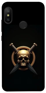 Чохол на Xiaomi Mi A2 Lite / Xiaomi Redmi 6 Pro Golden Skull фото 1 з 1
