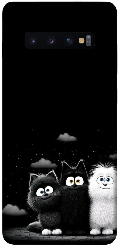 Чехол на Samsung Galaxy S10+ Three Cats фото 1 из 1