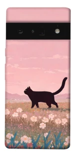 Чехол на Google Pixel 6 Pro cat on a field фото 1 из 1