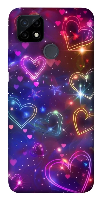 Чехол на Realme C21Y Drawn hearts фото 1 из 1