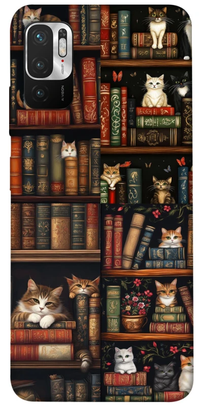 Чехол на Xiaomi Poco M3 Pro 4G / 5G Cats & Books фото 1 из 1