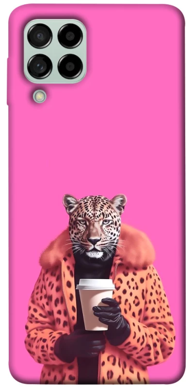 Чохол на Samsung Galaxy M53 5G Леопард з кавою фото 1 з 1