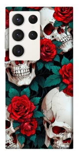Чохол на Samsung Galaxy S23 Ultra skull and rose фото 1 з 1