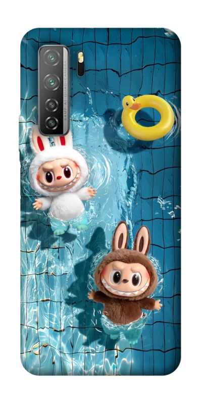 Чохол на Huawei Nova 7 SE Labubu in the pool фото 1 з 1