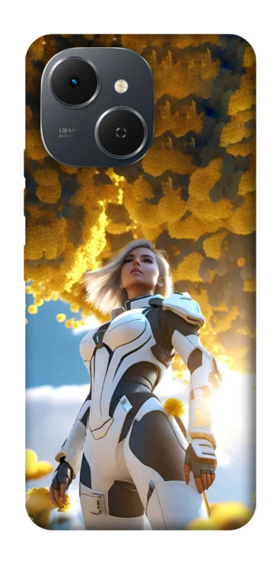 Чехол на TECNO Spark 40C Cyber space girl ver.3 фото 1 из 1