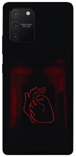 Чехол на Samsung Galaxy S10 Lite Красное сердце фото 1 из 1