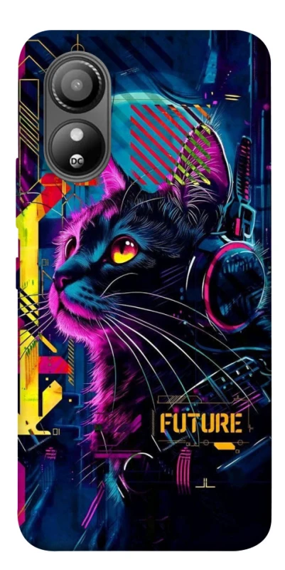 Чохол на ZTE Blade L220 Cyber Cat v2 фото 1 з 1