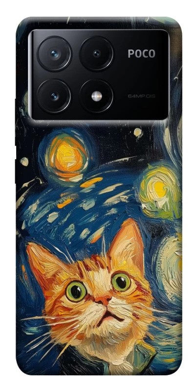Чохол на Xiaomi Poco X6 paint cat фото 1 з 1