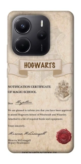 Чохол на Xiaomi Redmi Note 14 5G The Hogwarts acceptance letter фото 1 з 1