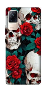 Чохол на Xiaomi Civi 6 skull and rose фото 1 з 1
