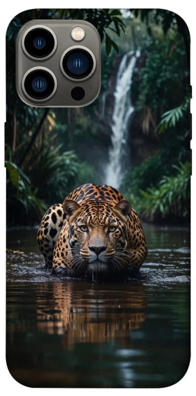 Чехол на Apple iPhone 12 Pro Max (6.7") Leopard in water фото 1 из 1